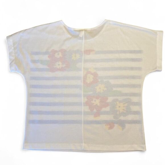 Minimalist 90s Blair floral striped tee - Picture 2 of 8